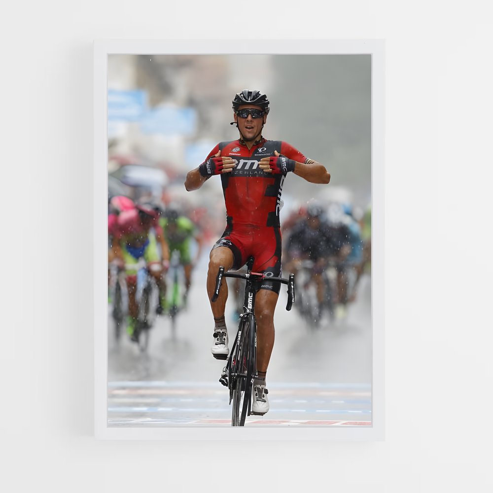 Poster Pleuvoir sur deux Roues – affiche Cyclisme (vue 3)